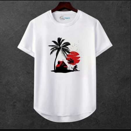 Unisex Oversize Şehir Baskili T-shirt